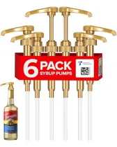 Comprar Kit De 6 Dispensadores De Jarabe De Café Dorado De Torani