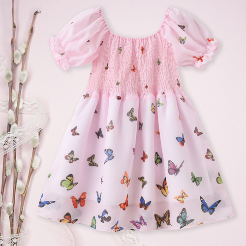 Vestido De Princesa Mariposa De Verano Para Niños Pequeños Vestidos Vestido De Princesa Mariposa De Verano Para Niños Pequeños Vestidos
