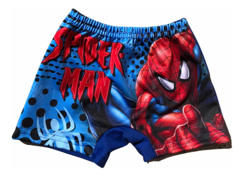 Short Malla Traje De Baño Hombre Araña Spiderman