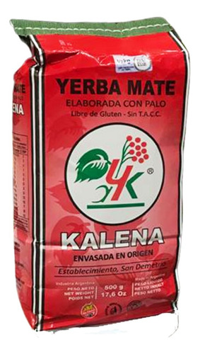 Yerba Mate Kalena Con Palo  500g Sin Tacc