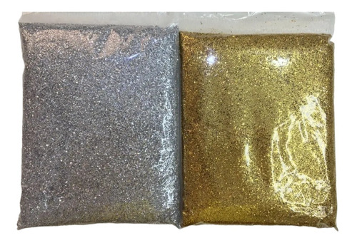 Glitter Brocal Prata Dourada 2 Pct De 250g Cd