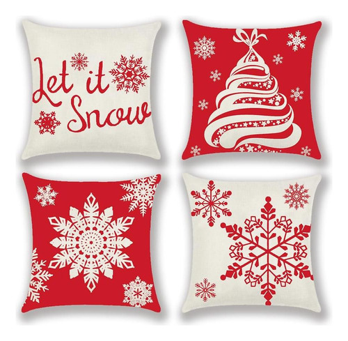 Let It Christmas Christmas Copos De Nieve Cubiertas De Almoh