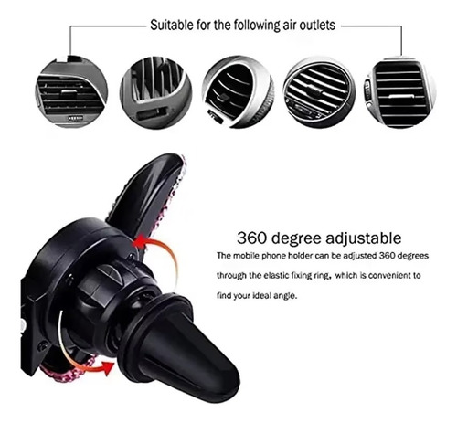 Soporte Universal Para Teléfono, Salida De Aire Para Coche