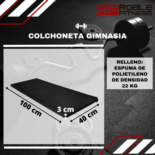 Colchoneta Gimnasia Economica 1m*40cm*3cm Funcional Yoga