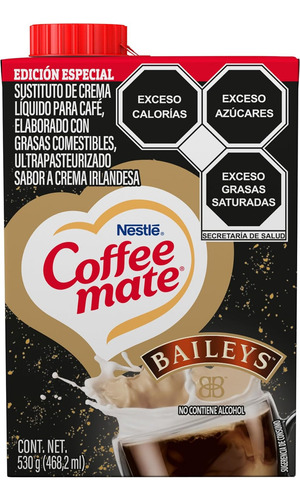 Coffee Mate Sustituto Crema Especial Baileys 530 Ml X 4pzas