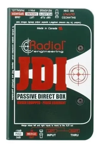 ギター Radial JDI Passive DI Box Caixa direta passiva radial Jdi | MercadoLivre