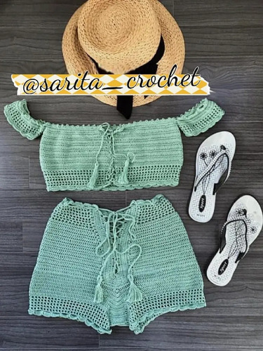 Conjunto De Dama Ropa Tejida, Bohemia Artesanal, Playera | Cuotas sin  interés