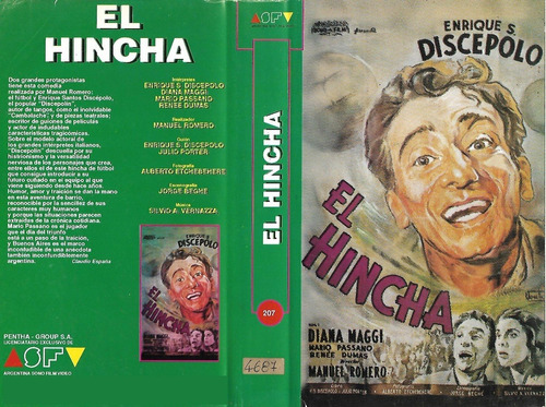 El Hincha Vhs Enrique Santos Discépolo Diana Maggi Asfv