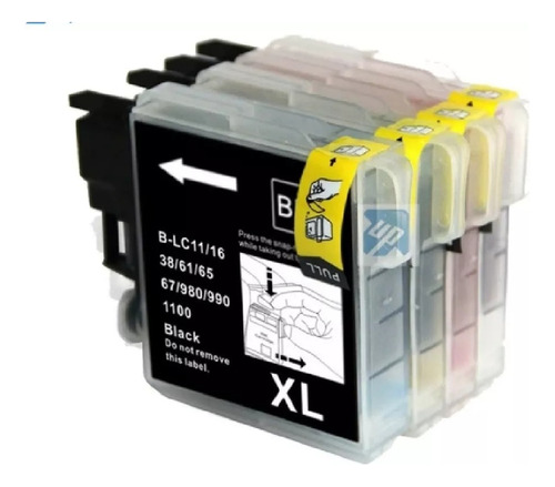 Kit De  4 Cartuchos Para Brother Lc-61xl  Nuevos Genericos