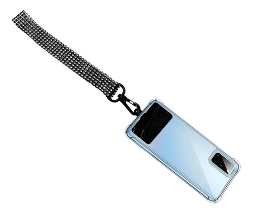 Strap Correa De Mano Colgante Strass Con Aplique Celulares