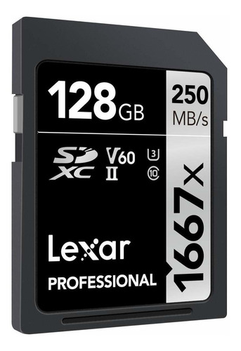 Lexar Professional 1667x Sdxc Tarjeta Sd 128gb 250mb/s