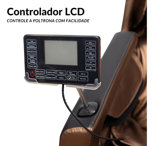 Poltrona De Massagem Tech Bluetooth Gravidade Zero Bivolt