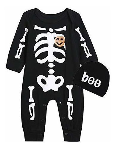 Singcoco Bebé Halloween Costume Outfit Skeleton 6pnk4