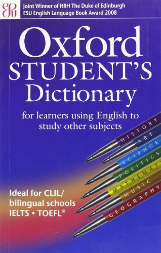 Oxford Student's Dictionary - Oxford (papel), De Vvaa. Editora Oxford, Capa Mole Em Inglês, 9999