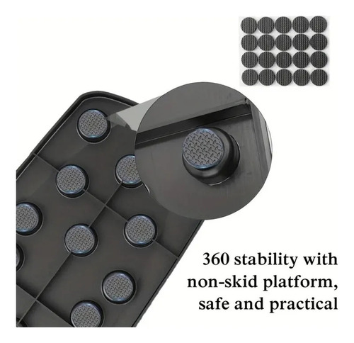 Tablero De Ejercicios Flexiones Lagartijas Color Negro