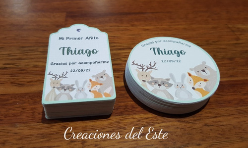 Imagen 2 de 10 de Tags Personalizadas + Stickers20 + 20 Unidades