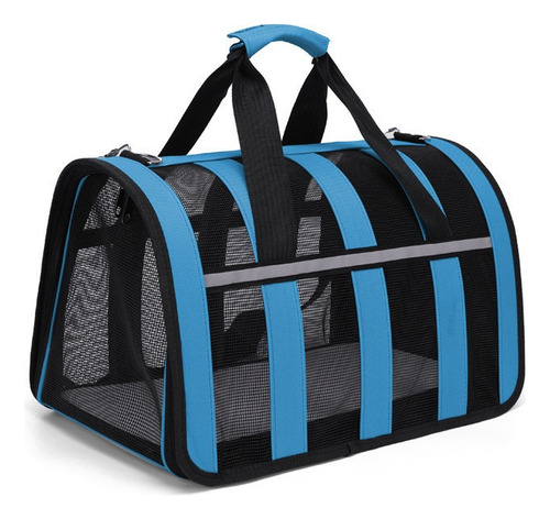 Bolsa Transporte Mascotas Dimensiones L48x27x27 Malla Grande