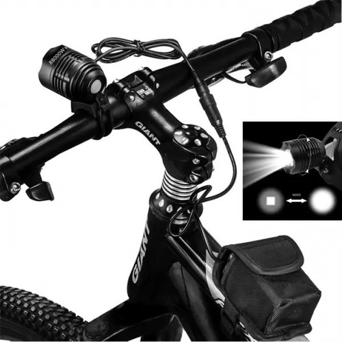 Farol De Bike Profissional T6 Led Da Melhor Categoria Bm809