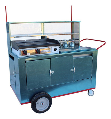 Carrinho Hot Dog Cachorro Quente E Lanches Em Inox