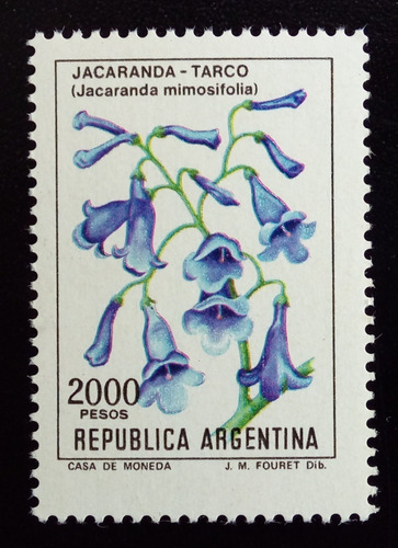 Argentina Flores, Gj 2031 Aa 2000p Mate Ph 1982 Mint L14989