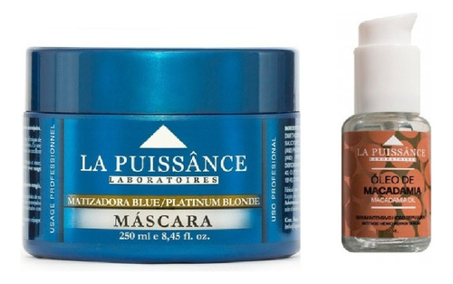 Mascara Blue 250ml La Puissance + Oleo  Macadamia