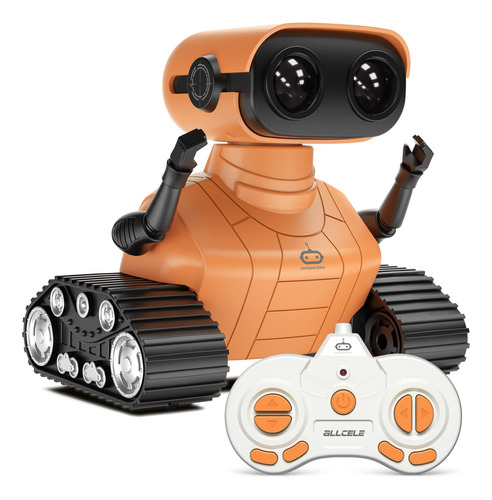 Robomax Rc Robot Rc Recargable Con Música Y Ojos Led