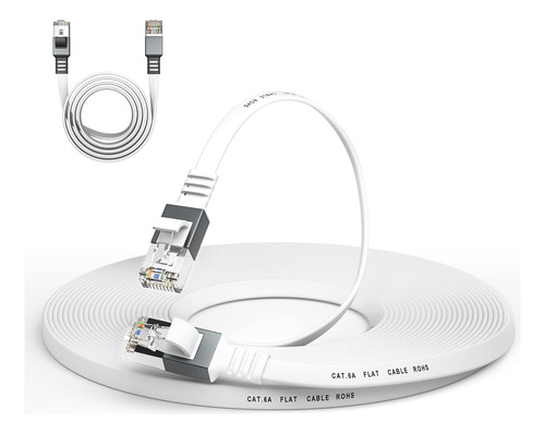 Cable Ethernet Cat 6a De 50 Pies, Cable Lan De Red De Intern