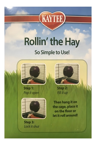 Dispensador Rollin De Rueda Para Heno Conejo Cuyo Mascota