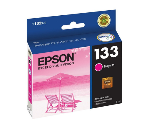 Imagen 4 de 4 de Cartucho Original Epson T133320 Para Epson Stylus Magenta