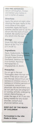 Sérum Intensificador De Cílios Feg Pro Advanced Natural 3ml