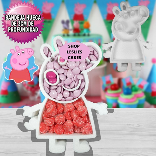 Bandeja De Polifan Peppa Pig Candy Bar Golosinas