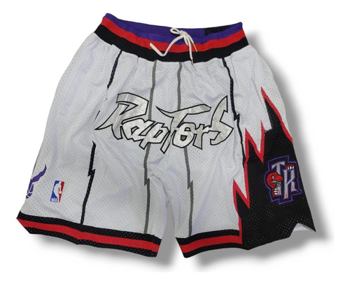 Short Basquet Nba Just Don Raptors White