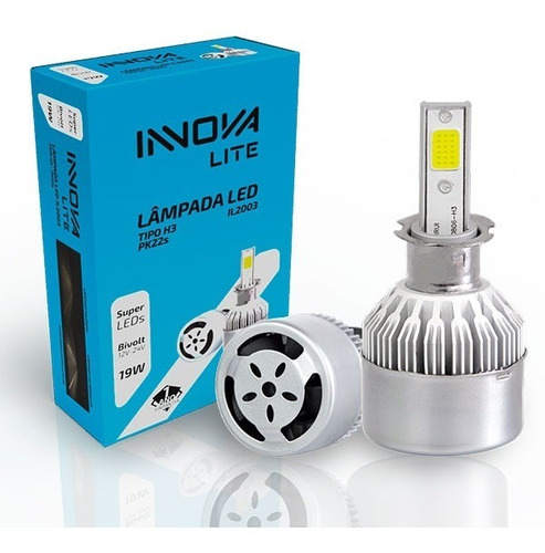 Kit De Lâmpadas Led H3 Bivolt
