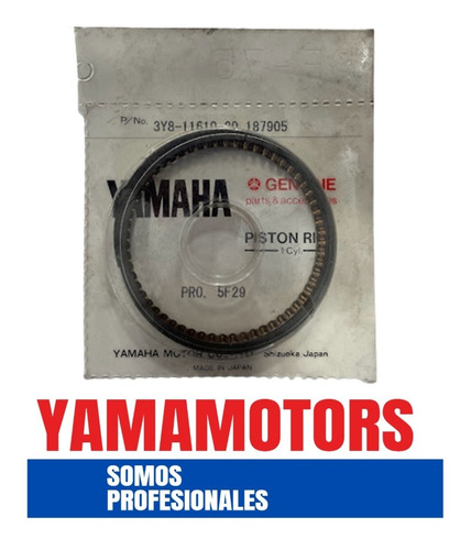 Anillos Yamaha Sr250 Std Original Yamaha                    