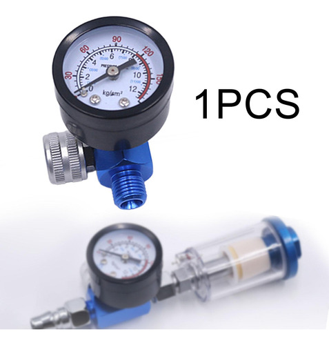 Air Pressure Regulator Adjusting Valve G1/4 Argent Knob