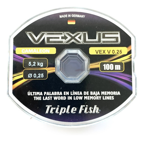 Nylon De Pesca Triple Fish Vexus 0,25mm X 100mts