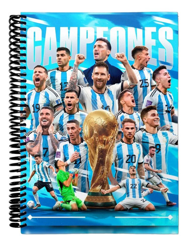 Cuaderno Libreta Anotador A6 Lisa - Seleccion Argentina 91