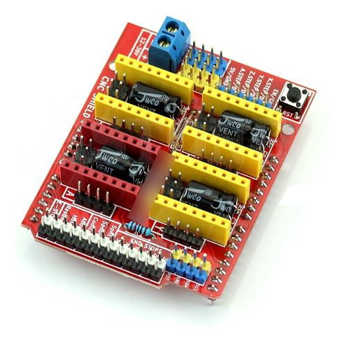 Shield Arduino Cnc V3, Printer 3d, Para A4988 Motor D Pasos