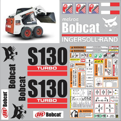 Calcomanías Para Bobcat S130 Con Preventivos Originales