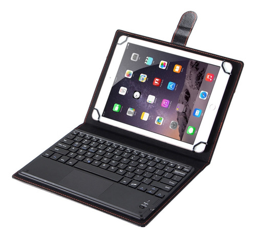 Funda De Poliuretano Con Teclado Bluetooth Para Tablet Pc De