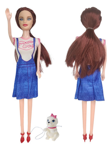 Boneca Princesa Cachorro Pet Brinquedo Divertido Infatil