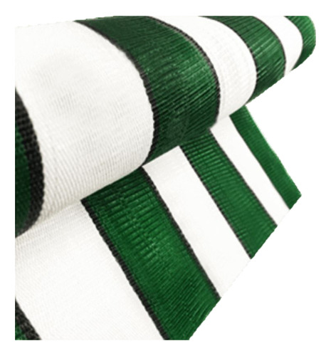 Cinchas rayas plástica playera 40cm color verde y blanco
