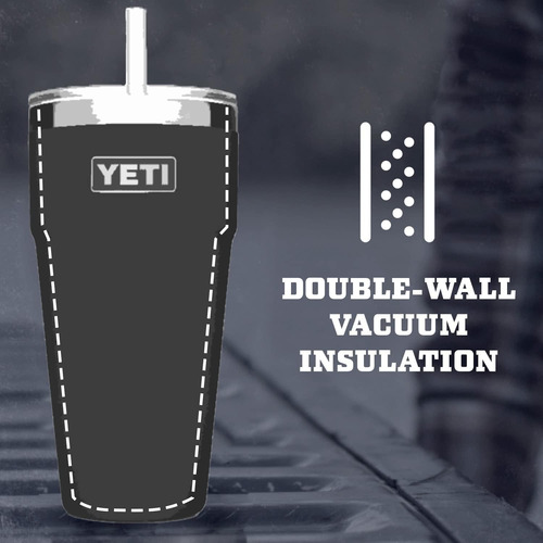 Vaso Yeti Rambler 750ml Aislada Con Popote, Highlands Olive