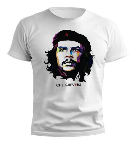 Remera Che Guevara Clasico Estrella Roja Algodón Premium