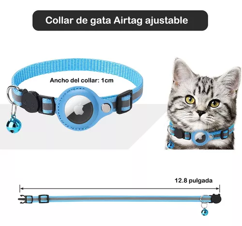 Collar Para Gato Compatible Con Rastreador Gps Airtag