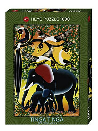 Heye La Familia Del Elefante 1000 Pieza Del Rompecabezas Tin