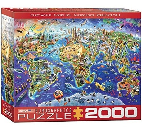 Eurographics Crazy World 2000piece Puzzle Jigsaw 2000 Pieza