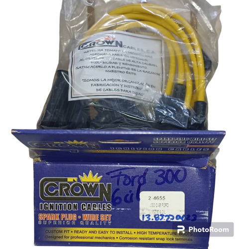 Cables De  Bujias Ford 300 6 Cil 2-4655  Crown