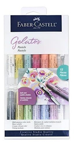 Juego De 15 Colores Pastel Fabercastell Gelatos