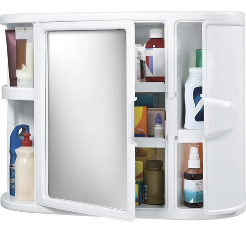 Gabinete Para Baño Con Espejo Plastico Rimax